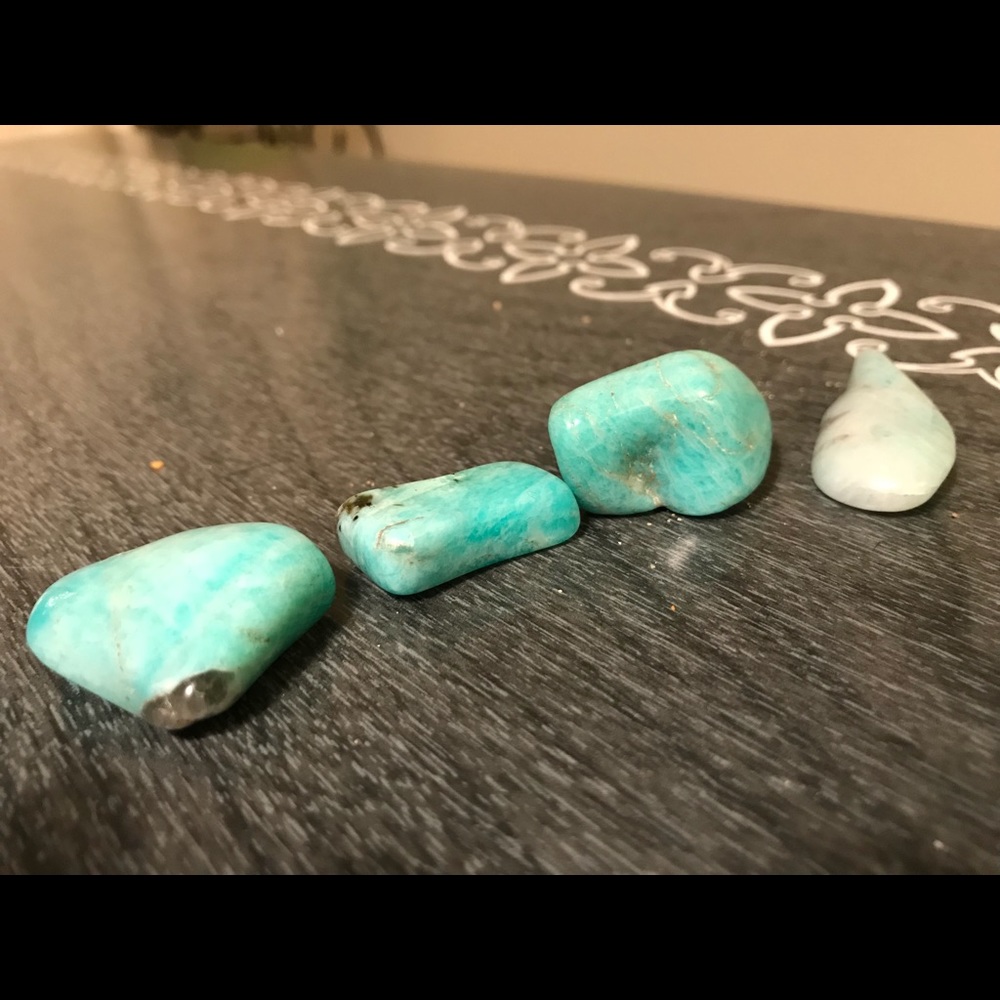 4 pieces of amazonite - Picture 5 of 6
